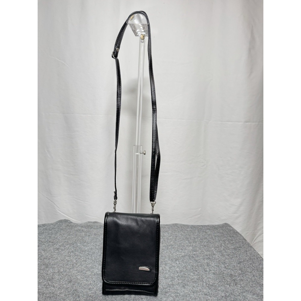Travelon Leather Small Crossbody Travel Bag Purse Adjustable‎ Strap Flashlight